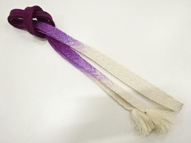 JAPANESE KIMONO / HAND-TIED OBIJIME CORD